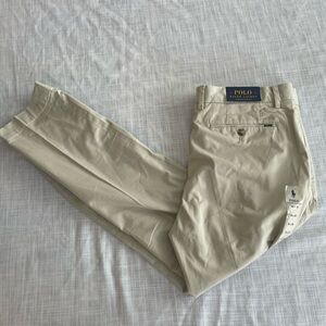 Polo Ralph Lauren Stretch Slim Fit Chino Pants Khaki Mens 36x30 NWT $125